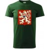Znak ČSR - Československá republika (1948–1960) - Klasické pánske tričko vyššej gramáže - S ( Fľaškovozelená )
