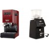 Gaggia Classic E24, red + Ascaso H64, black