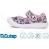 D.D.Step Plátené balerínky C100 komiks - pink Veľkosť-obuvi: 22