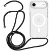 AppleKing transparentný kryt so šnúrkou a MagSafe pre iPhone Air - čierny - možnosť vrátiť tovar ZADARMO do 30tich dní