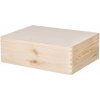 ČistéDrevo Drevený box s vekom 40 x 30 x 14 cm bez rukoväte