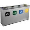 EKO STATION - set na triedenie odpadu, objem 4 x 60 l