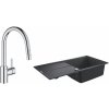 Súprava granitový drez Grohe K400 31641AP0, kuchynská batéria Grohe Eurosmart Cosmopolitan 31481001