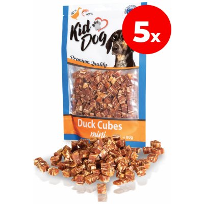 KIDDOG mini kocky z kačacieho mäska a tresky 80 g