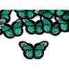Nažehlovačka motýľ malá - 10 ks 8 zelená smaragdová