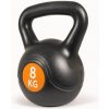 Kettlebell 8 kg plastový s cementovou výplňou