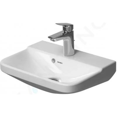 DURAVIT P3 Comforts Umývadielko, 450x320 mm, s prepadom, s otvorom na batériu, biela