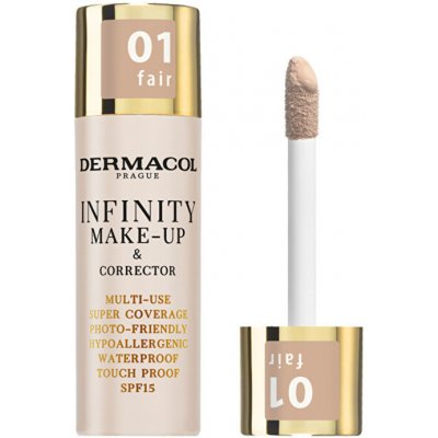Dermacol Infinity Multi-Use Super Coverage Waterproof Touch - Vysoko krycí make-up a korektor 20 g - 03 Sand