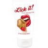 Lick it! Lubrikačný a masážny gél Jahoda 50 ml