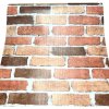 Samolepiace tapety 45 cm x 10 m IMPOL TRADE 9226, tehla červená so sivou škárou, Samolepiace tapety