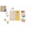Vkladačka Teddies Puzzle doskové drevené ľudské telo/šport (6927049040313)