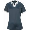 Callaway Womens Short Sleeve V-Placket Colourblock Odyssey Grey XS Polo košeľa