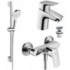 Hansgrohe Logis SET 3v1 sada pre sprchu a umývadlo, chróm, 71600000+26534400+71077000