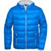 James&Nicholson Pánska páperová bunda JN1060 Blue XXL