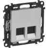 Legrand Legrand Valena life 753349 Zś.. 2x RJ45 CAT.6A STP Hliník