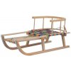 Sane Sierra, 87x34x38cm, sánky drevené, s opierkou, s popruhom
