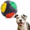 Hryzacia svietiaca loptička pre psa s hrotmi na aportovanie, interaktívna hračka