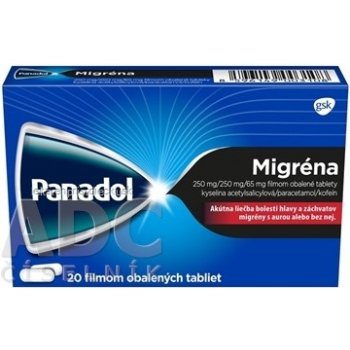 Panadol Migréna tbl.flm.20 x 250 mg/250 mg/65 mg