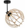 Light Home Bodové svietidlo Timber 9, 1x drevené tienidlo