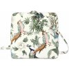 Kožená malá dámská crossbody kabelka s motivem ptáčků