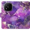 iSaprio Flip puzdro Purple Marble pre Xiaomi Redmi Note 14 Pro 5G/14 Pro+ 5G purmarb-FLP2-RmN14pp-5G