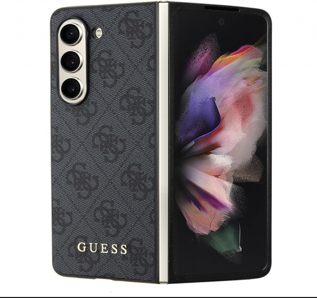 Púzdro Guess 4G Charms Samsung Galaxy Z Fold 5, sivé