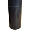 Rúra dymovodu priemer 150 mm, smalt čierna, 0,25 m