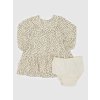 GAP Baby vzorované šaty s volánikmi Béžová 6-12M Béžová Béžová