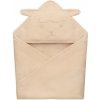 Lionelo | Lionelo - Detská osuška s kapucňou MUSLIN HOODED TOWEL Béžová (Sand) | LN0281