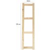 Noha LSN 124 cm na drevený regál borovica