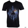 Tričko metal ROCK OFF Pink Floyd DSOTM Blue Splatter Čierna
