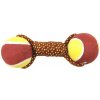 COBBYS PET Činka z lana a 2 tenisové lopty 20cm hračka pre psov