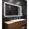 ESMIRA M-SQUARE-90x60-03-6000K Nástenné LED zrkadlo s osvetleným vzorom 36W, Š90xV60cm, 6000K,
