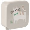 KikkaBoo Súprava boxov na desiatu 4 ks Kitty Cat Grey
