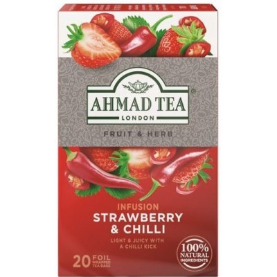 Ahmad Tea čaj Fruit and Herb Strawberry and Chilli 20 x 1,8 g