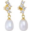 Olivie Strieborné náušnice PERLA GOLD 8703 Ag 925; ≤2,4 g.