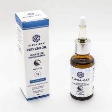 Alpha-CAT CBD Lososový olej pre zvieratá, 2%, 600 mg 30 ml