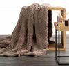Design 91 DEKA Z MIKROFLANELU CARO 200X220 CM TMAVOBÉŽOVÁ
