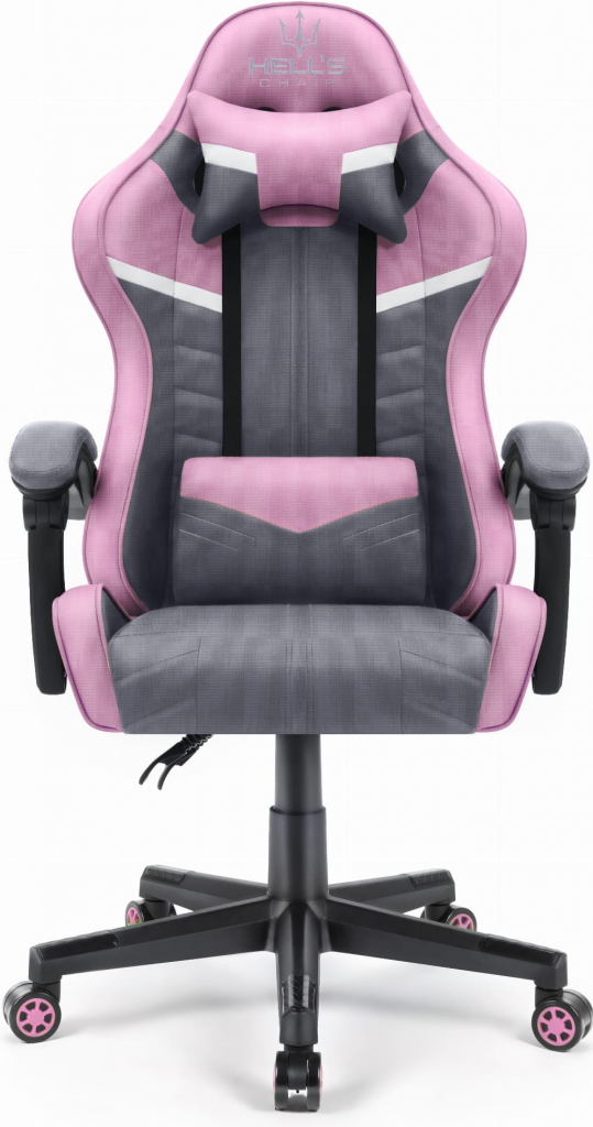 Hell\'s Chair HC-1004 GREY-PINK MESH