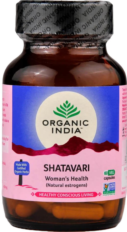 Šatavari kapsule Hormonálna rovnováha Organic India 60 kapsúl