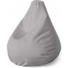 Sablio Sedací vak Pear Šedá - 140 x 100 x 25 cm