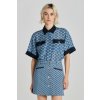 KOŠEĽA GANT REL MONOGRAM PRINT SS BLOUSE SALTY SEA