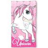 FARO MICRO Osuška Jednorožec kvietky Polyester, 70/140 cm