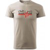 Cycling ekg - Klasické pánske tričko vyššej gramáže - XS ( Ľadovo sivá )