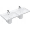 Villeroy & Boch Avento - Dvojumývadlo nábytkové, 120x47 cm, s prepadom, 2 otvory na batériu, alpská biela 4A23CK01