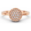 Prsteň DF 3355, ružové zlato, s diamantmi s hmotnosťou 0,825 ct 63