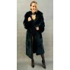 Max Original Leather Dámsky kožuch zajac-rex+líška 250178 black (S 40-42) - Čierna - S