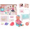 Mamido Mamido Bábika bábätko s postieľkou a doplnkami Baby Sweet Love MT1597