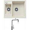 Blanco METRA 6 biela soft s excentrom 527112 + Blanco MILI chróm 519413