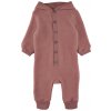 Burlwood Mikk-Line tmavoružový merino overal s gombíkmi Veľkosť: 98
